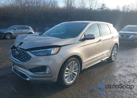 2021 Ford Edge Titanium from USA, damaged, VIN 2FMPK4K99MBA48723